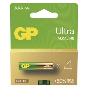 Alkalická batéria GP Ultra LR03 (AAA), 4 ks