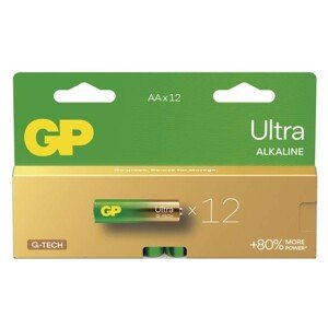 Alkalická batéria GP Ultra LR6 (AA), 12 ks