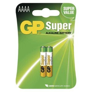 Alkalická špeciálna batéria GP 25A (AAAA, LR61) 1,5 V, 2 ks