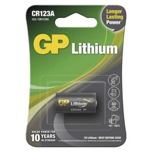 Lítiová batéria GP CR123A, 1 ks