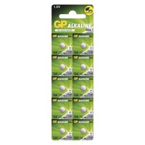 Alkalická gombíková batéria GP LR621 (164F), 10 ks