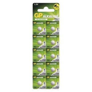 Alkalická gombíková batéria GP LR41 (192F), 10 ks