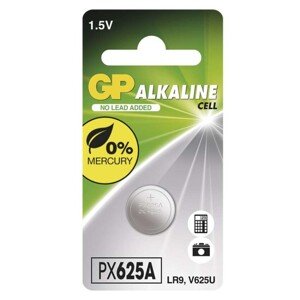 Alkalická gombíková batéria GP LR9 (625A), 1 ks