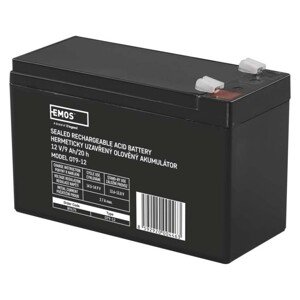 Bezúdržbový olovený akumulátor 12 V/9 Ah, faston 6,3 mm