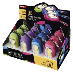 COB LED ručné svietidlo P3887, 30 lm, 2× AAA, 12 ks, box
