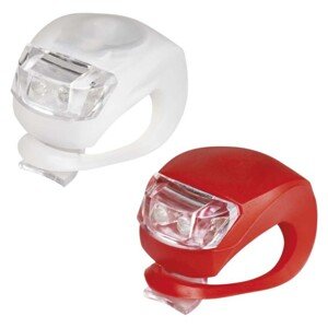 LED predné + zad. sviet. na bicykel P3921 na 2× CR2032,10 lm