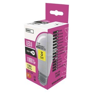 LED žiarovka Classic A60/E27/10,5 W (75 W)/1 060 lm/teplá b./krokovo stmievateľná