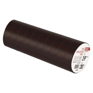 Izolačná páska PVC 19mm / 20m hnědá, 10ks