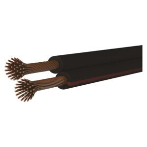 Dvojlinka netienená 2x1,0mm černo-rudá, 100m