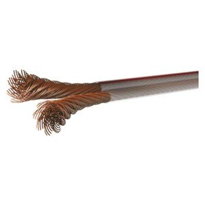 Dvojlinka netienená 2x2,5mm priehľadná, 100m