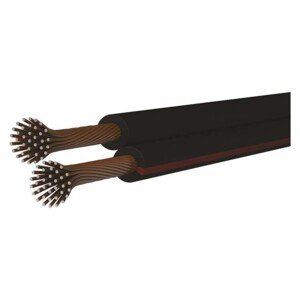 Dvojlinka ECO 2x1,0mm, čierno/červená, 100m