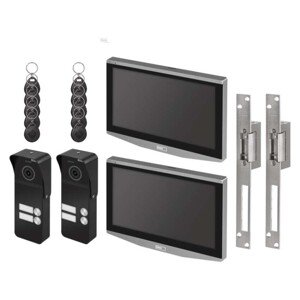 GoSmart videovrátnik IP-750 s 2 vstupmi pre 2 účastníkov a 2 el. zámky