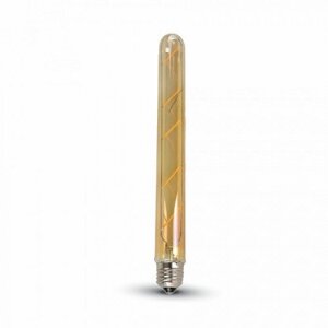 LED žiarovka vláknový efekt , filament , pätica E27 , T30 , 5 W , teplá biela , jantárovo žltá