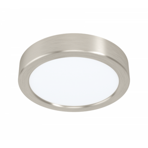LED panel, 10,5 W, nástenný (povrchový), okrúhly, teplá biela, matný nikel, EGLO, FUEVA 5, 99218