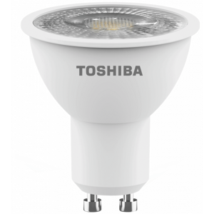 LED svietidlo, žiarovka, bodovka  GU10 pätica , 7 Watt , 36° , denná biela, stmievatelné , TOSHIBA , 5 rokov záruky