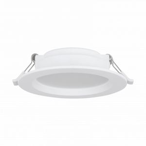 LED panel, zapustený, 6W, okrúhly, biely, 11.7 cm, neutrálne biele svetlo, plast, EGLO, ECO RANGE, IDUN-E, 74109