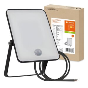 LED reflektor 20W 3000K 1600lm IP65 čierny so senzorom pohybu LEDVANCE ESSENTIAL SENSOR