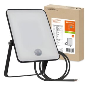 LED reflektor 20W 6500K 1800lm IP65 čierny so senzorom pohybu LEDVANCE ESSENTIAL SENSOR