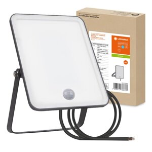 LED reflektor 30W 4000K 2700lm IP65 čierny so senzorom pohybu LEDVANCE ESSENTIAL SENSOR