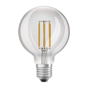LED žiarovka E27 G95 4W = 60W 840lm 3000K Warm 320° Filament LEDVANCE Ultra Efficient