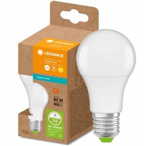 LED žiarovka PCR E27 A60 8,5W = 60W 806lm 2700K 200° Eco Recycling Warm LEDVANCE