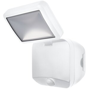 LED reflektor 4W 260lm 4000K IP54 biely s detektorom pohybu LEDVANCE SPOTLIGHT napájaný z batérie
