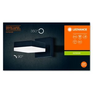 Nástenná fasádna lampa ENDURA Classic Spot Square Nástenná lampa LEDVANCE