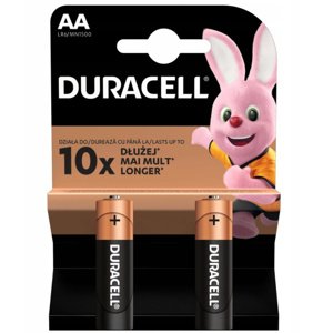 Alkalické batérie Duracell Basic AA LR6 Blister 2ks