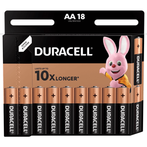 Alkalické batérie DURACELL Basic AA LR6 18ks