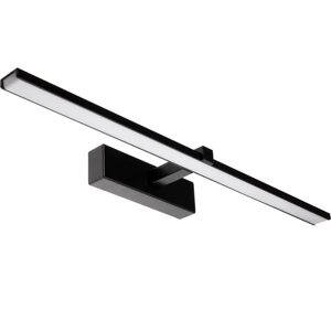Svietidlo nad zrkadlo VENUS LED kúpeľňové nástenné svietidlo 12W 840lm čierne neutrálne 60 cm