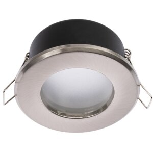 HALOGEN svietidlo na zapustenie do kúpeľne hermetické AQUS GU10 LUMILED Satin IP44 FIXED