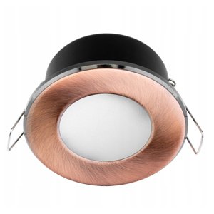 Svietidlo HALOGEN Skrytý kúpeľňový podhľad Hermetický AQUS GU10 LUMILED Copper IP44 FIXED