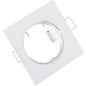 Svietidlo HALOGEN na zapustenú montáž Pevné štvorcové svietidlo PAVO White Sheet MR16 GU10