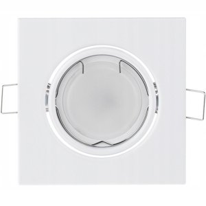 Svietidlo HALOGEN na zapustenú montáž Pohyblivé štvorcové svietidlo PICTOR White Sheet MR16 GU10
