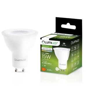LED žiarovka GU10 1,5W = 15W 135lm 4000lm Neutrálna 36° LUMILED