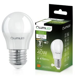 LED žiarovka E27 P40 5W = 40W 470lm 4000lm Neutrálna 180° LUMILED