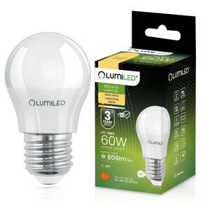 LED žiarovka E27 P40 8W = 60W 806lm 3000K Warm 180° LUMILED