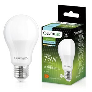 LED žiarovka E27 A60 10W = 75W 1055lm 6500K Cold 260° LUMILED