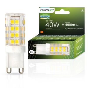 LED žiarovka G9 kapsula 5W = 40W 460lm 6500K Cold 360° LUMILED