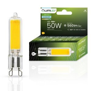 LED žiarovka G9 kapsula 5W = 50W 560lm 6500K Cold 360° LUMILED COB