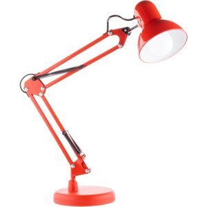 Stolová kresliaca lampa E27 TOBI Red Lumiled + držiak na dosku