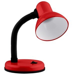 Nastaviteľná školská stolová lampa E27 červená