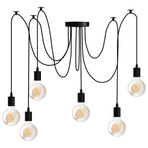 ARANE PAZYK 6 ramienkové stropné závesné svietidlo pre LED 6x E27 LUMILED
