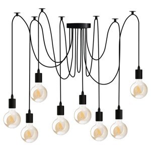Stropné závesné svietidlo ARANE PAZYK 8 ramien pre LED 8x E27 LUMILED