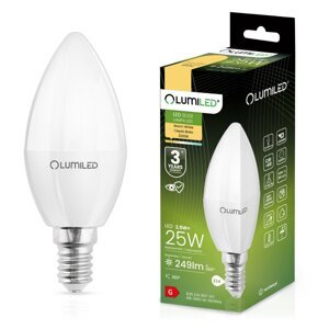 LED žiarovka B35 E14 2,5W = 25W 249lm 3000K Warm 180° LUMILED