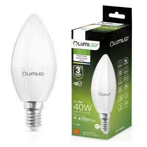 LED žiarovka B35 E14 5W = 40W 470lm 4000K Neutrálna 180° LUMILED