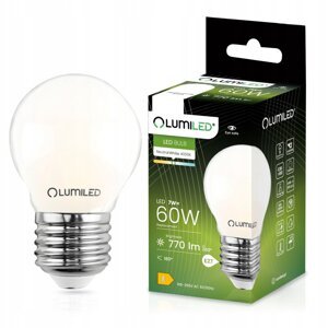 LED žiarovka P45 E27 7W = 60W 770lm 4000K Neutrálne 360° vlákno Milk LUMILED