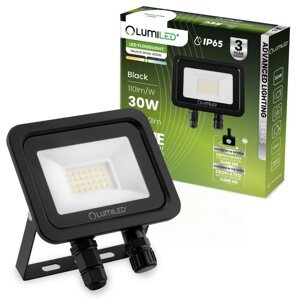 LED reflektor ZUME 30W 3300lm 4000K IP65 Black Advanced Lighting Series LUMILED
