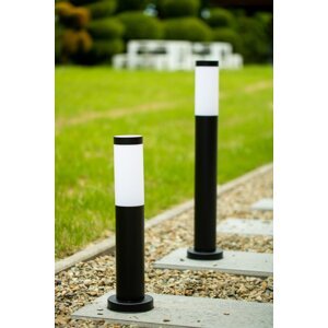 Vonkajšia záhradná lampa E27 BLACK PIPE 45cm Lilium Lumiled