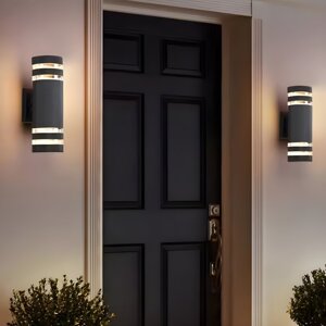 Záhradné nástenné svietidlo 2x E27 12W LED Upstairs Downstairs RINGO LUMILED